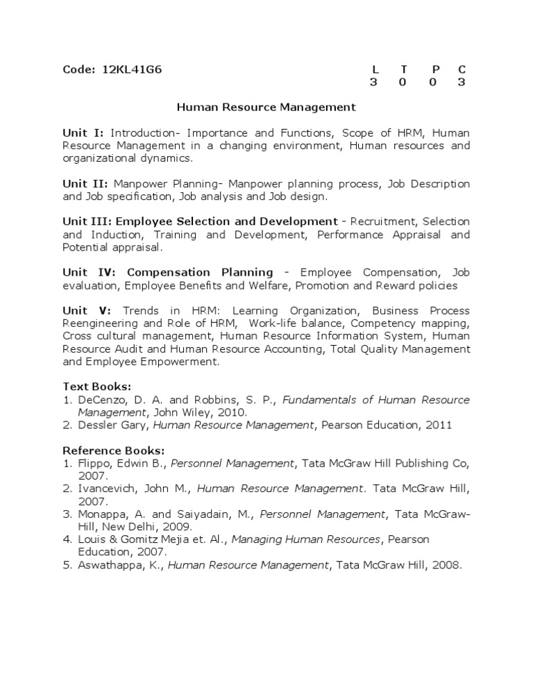 Human Resource Management Overview | PDF