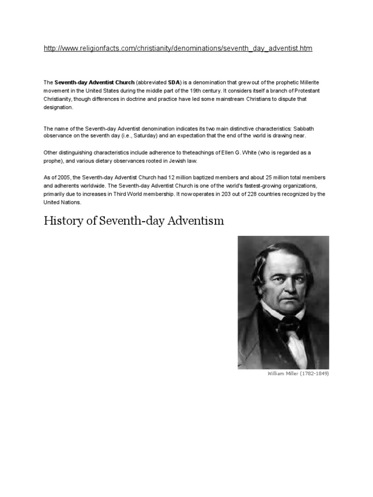 Current Seventh Day Adventist Lesson – JTCP