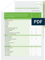 1.6.2 Example Job Analysis of Farm Manager Role