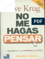 Steve Krug - No Me Hagas Pensar PDF