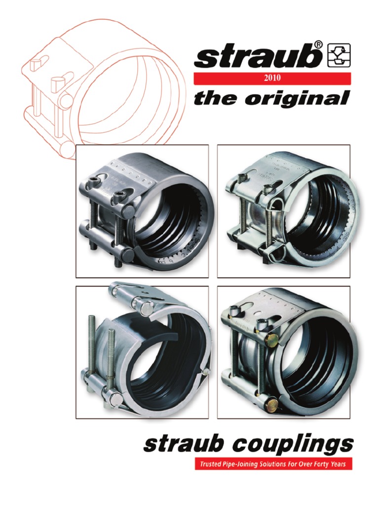 2010 Straub Couplings Catalog Pipe (Fluid Conveyance) Building