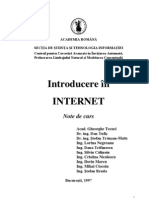 Introducere în INTERNET -  Note de curs