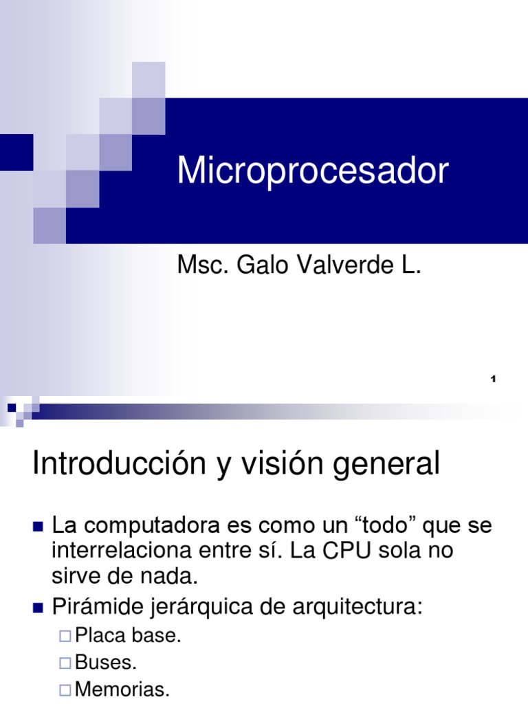 5 Microprocesador | PDF | Microprocesador | Hardware de la computadora
