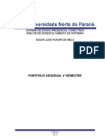 Portfólio Individual 4º Semestre - Unopar - Análise de Sistemas