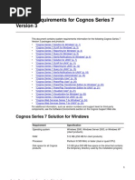 Cognos 7.3 System Requirements