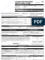 FPC010 Application For Providnet Benefits Claim