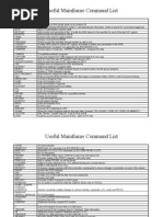 Useful Mainframe Command List