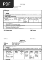 Session plan in TLE grade 7 for k-12 curriculum