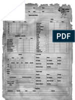 Fallout PNP RPG d100 Sheet