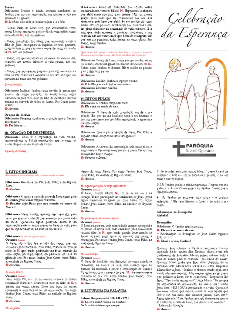 Celebração de Exéquias | PDF | Ressurreição de Jesus | Jesus