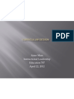 curriculum design slideshow