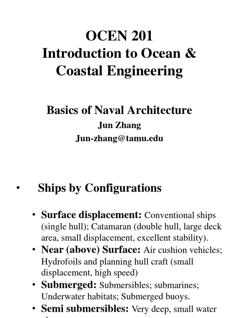An Introduction To Ship Configurations Regulations And Basic Naval