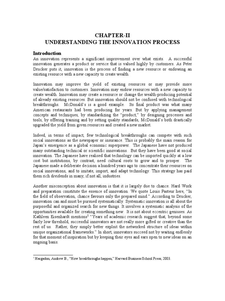 Understanding the Innovation Process | PDF | Innovation | Strategic ...