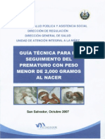 Guia Seguimiento Prematuro Menor 2000 Gramos p1