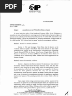 Amendments to the IPO Rules on Appeal