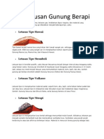 Letusan Gunung Berapi Berdasarkan Kekentalan Magma