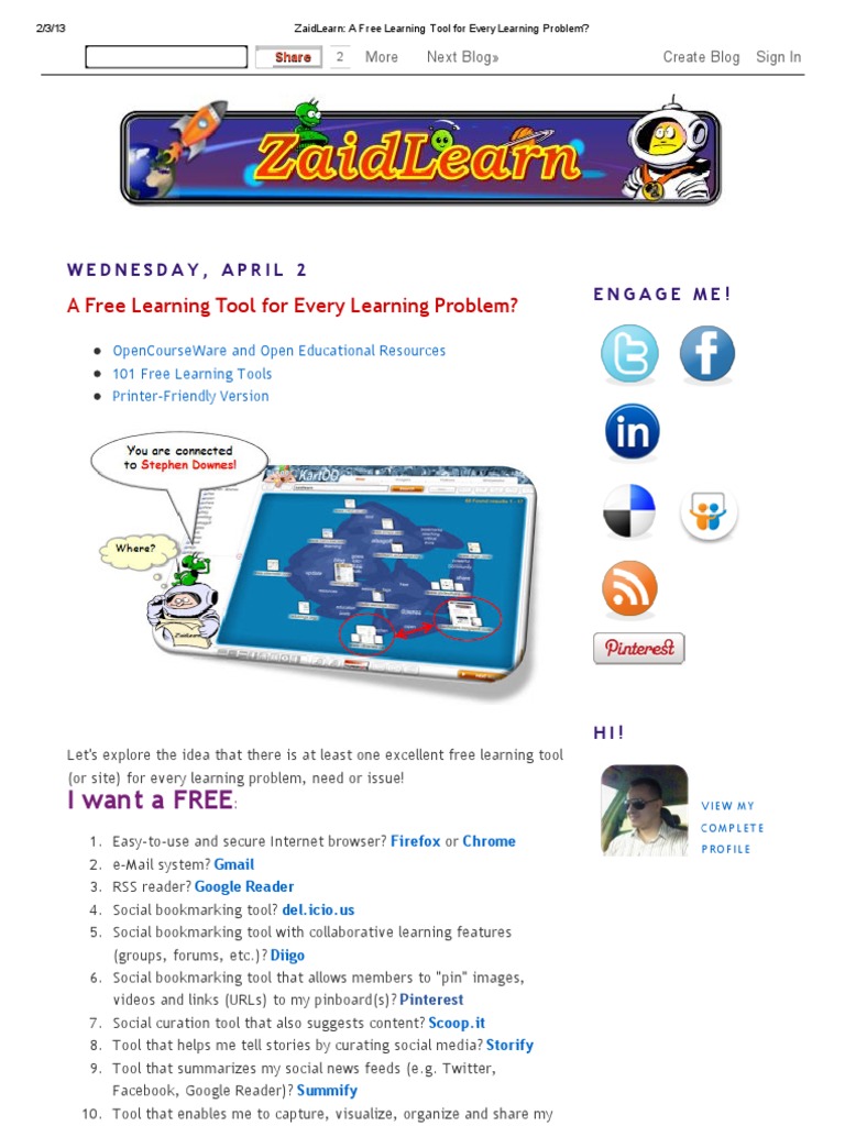Free Learning Tools for Every Need | PDF | Educational Technology | Google