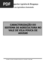 caracterização do Sistema de agricultura no vale de Vila Pouca de Aguiar