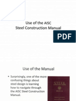 Use of AISC Manual