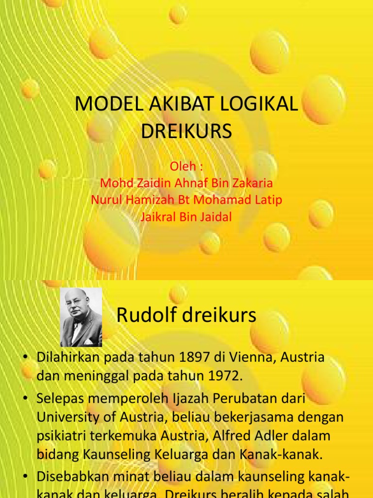 Model Akibat Logikal Dreikurs | PDF | Karier & Perkembangan