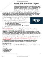 How to Digest DNA Using Restriction Enzymes