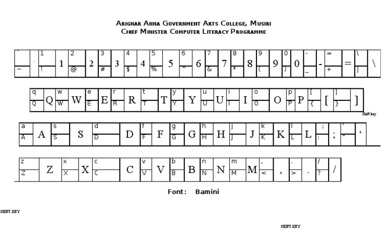 Bamini tamil keyboard mapping layout