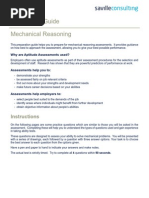 Preparation guide for mechanical reasoning tests