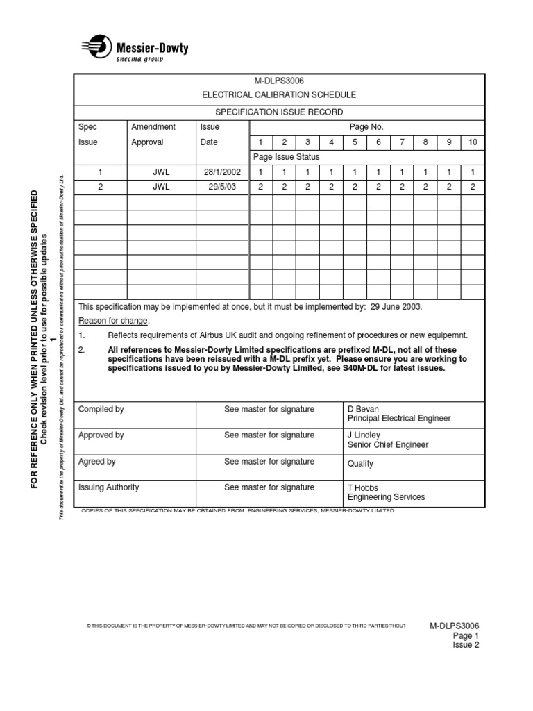 PS3006e Calibration Voltage