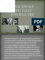 Aplicatii Ale Efectului Fotoelectric