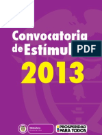 Convocatoria de Estímulos-2013