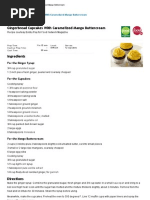 Gingerbread Cupcakes