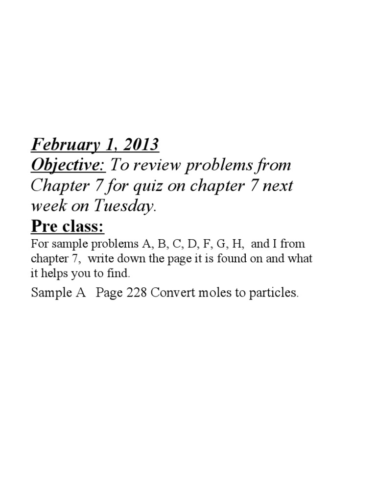 Chapter 7 Quiz Review and Homework Guide | PDF