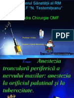 Elaborarea metodică  N 5-Anestezia  tronculară periferică a n. maxilar anestezia la orificiul palatinal şi la tuberozitate-Cracea Alexandru