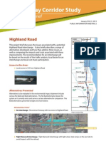 Freeway Corridor Study: Project Brief