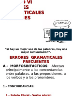 Unidad Vi Errores Gramaticales Comunes