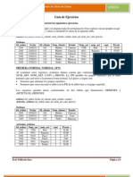 Guía de Ejercicios de Normalización de Base de Datos