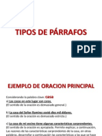 Tipos de Parrafos