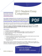 2013 Student Essay Competition: WWW - Ocepp.ca