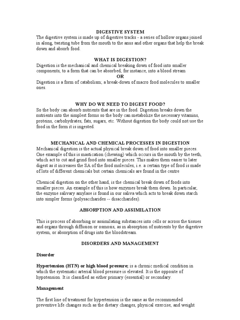 Digestion | PDF