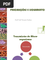 PRECAUÇÕES E ISOLAMENTO auto