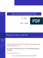 Parameterization Tricks