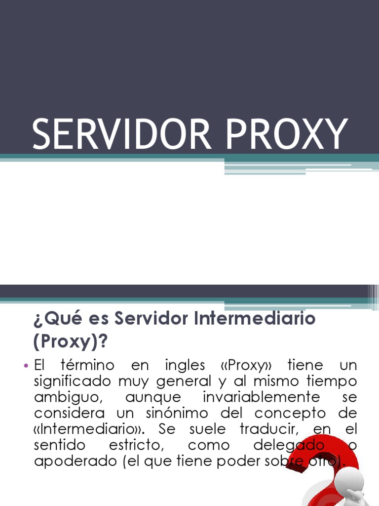 Servidor Proxy | PDF | Servidor proxy | Cortafuegos (informática)