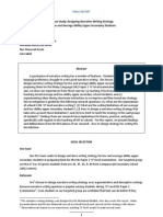 Lesson Study: Designing Narrative Writing Strategy For Low and Average Ability Upper Secondary Students