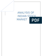 Analysis of Indian Stock Market