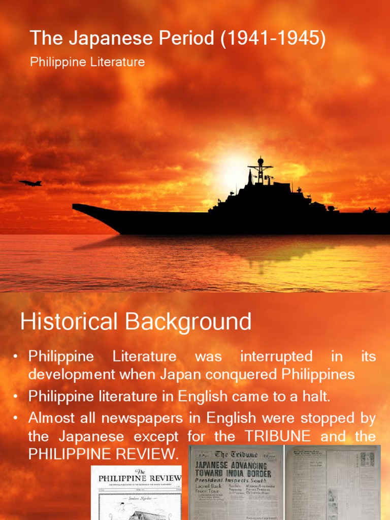 japanese period in the philippines Philippines Poetry