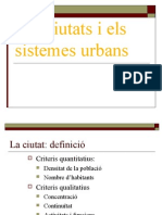Les Ciutats I Els Sistemes Urbans