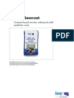 Cement-Based Exterior Basecoat for Aquapanel Boards