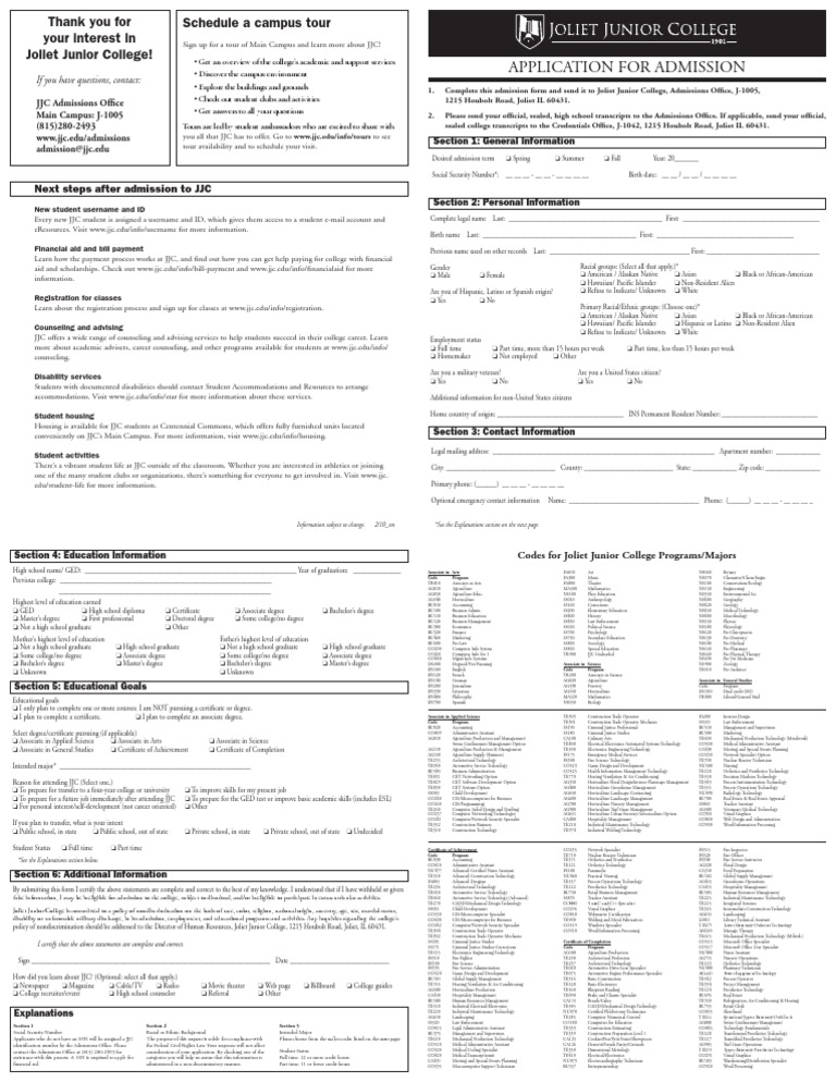 Joliet Junior College Schedule 2025