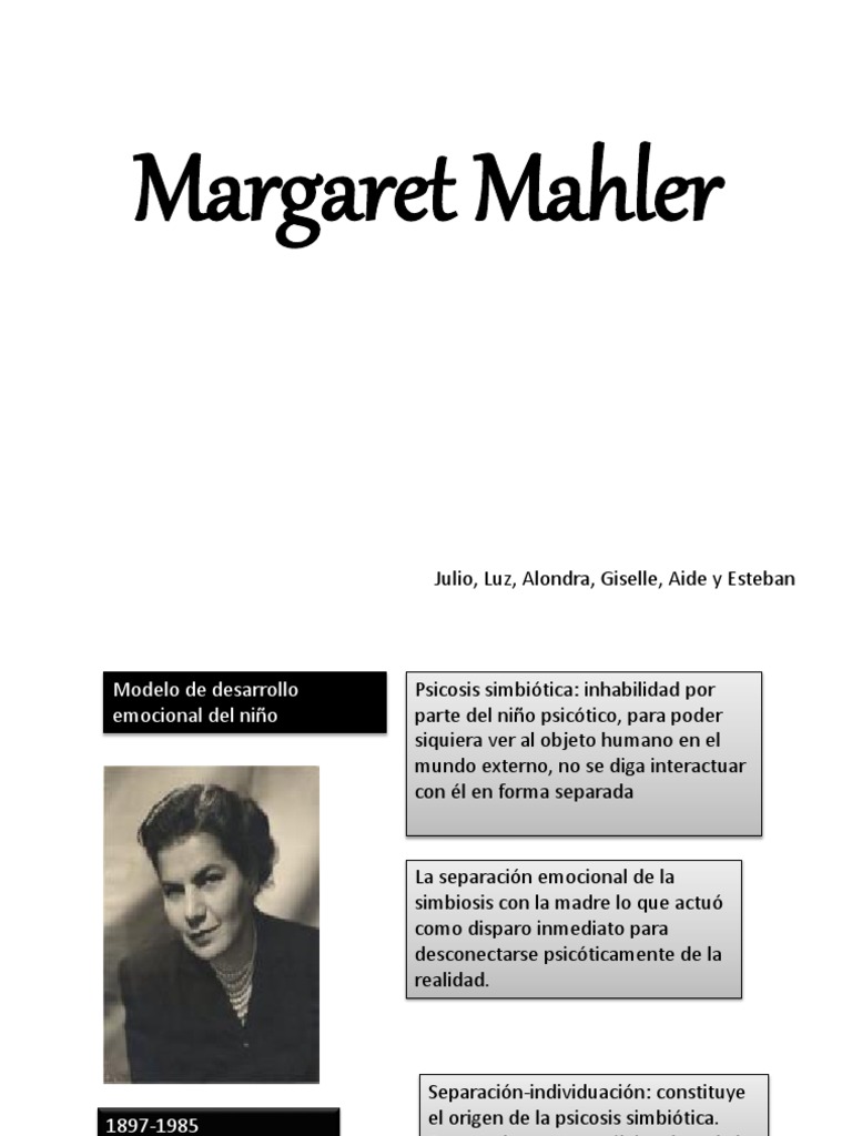 Fases del Desarrollo según Margaret Mahler | PDF | Psicosis | Simbiosis