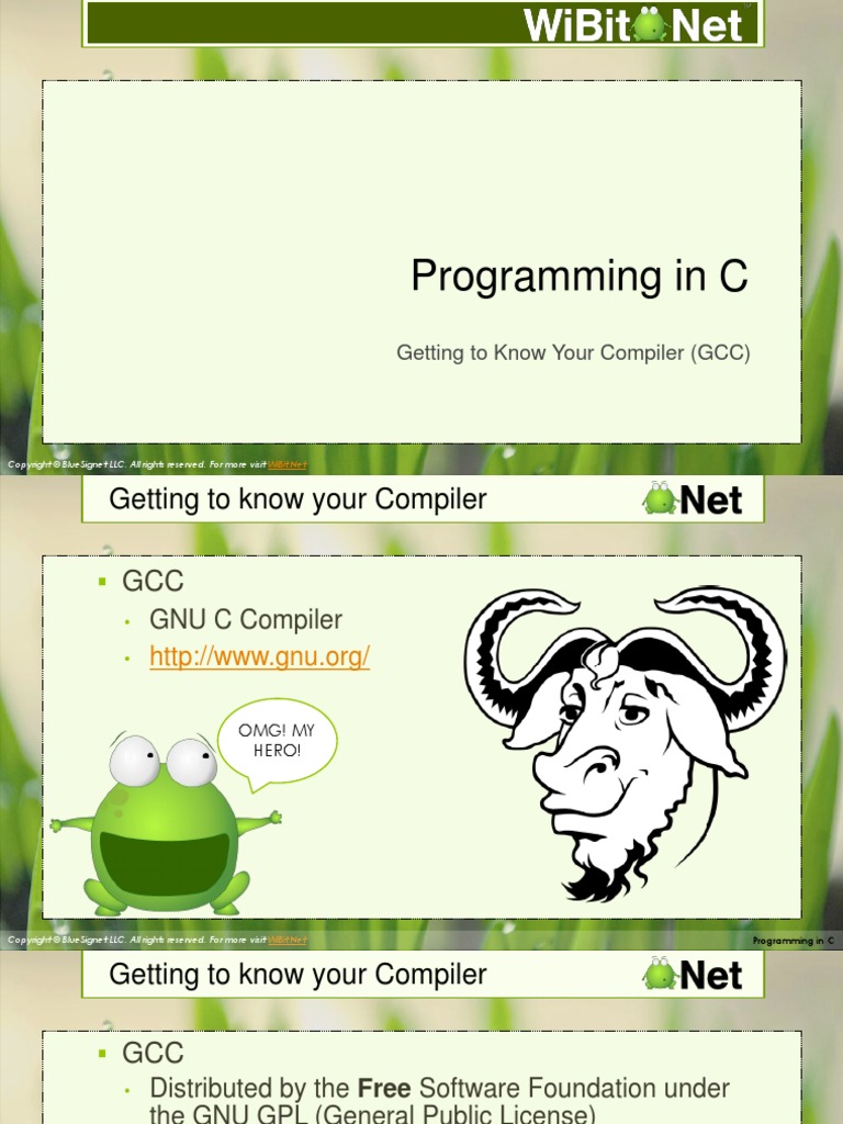 Programming in C: Getting To Know Your Compiler (GCC) | PDF | C ...